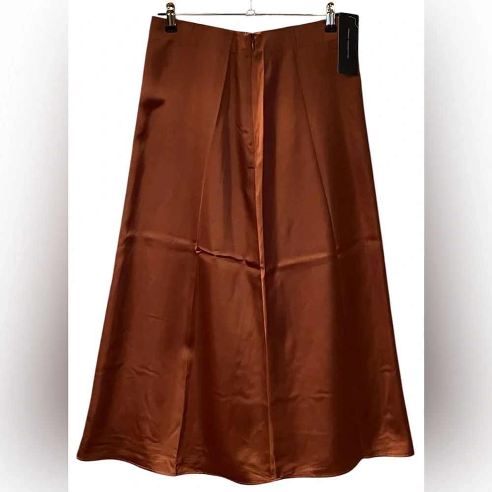 NWT French Connection Satin Midi Skirt